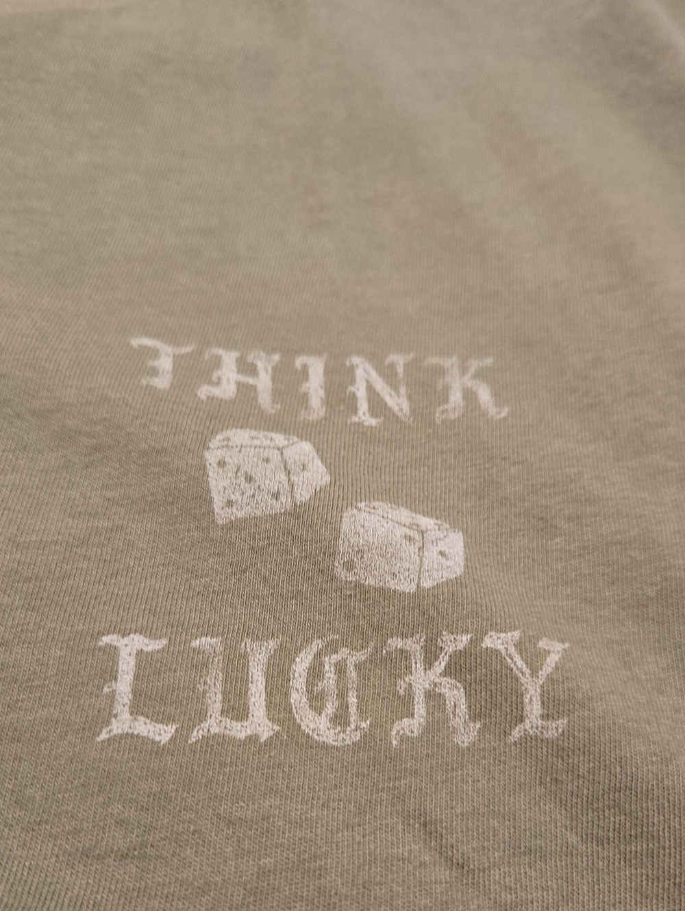 Lucky Brand Olive Green Graphic Tee Siz L Unisex Nwt - Picture 2 of 4